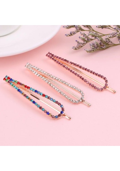 Kadın Kristal Rhinestone Saç Klipleri Moda Tokalar Alaşım Barrette Kız Saç Aksesuarları Şekillendirici Araçları (Yurt Dışından) fiyatları