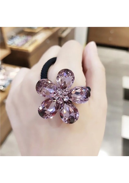 Küçük Taze ve Kişilik Net Kırmızı Kafa Halat Kristal Çiçek Saç Halat Headdress Saç Aksesuarları Lastik Bant Yetişkin Takı (Yurt Dışından) fiyatları