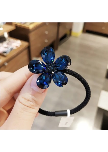 Küçük Taze ve Kişilik Net Kırmızı Kafa Halat Kristal Çiçek Saç Halat Headdress Saç Aksesuarları Lastik Bant Yetişkin Takı (Yurt Dışından) fırsatları