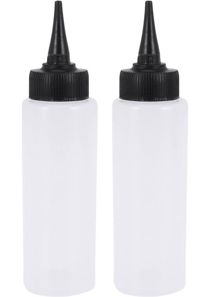 2x 150 ml Salon Saç Rengi Ölçüm Aplikatör Şişe Ölçeği Kuaförlük Aracı (Yurt Dışından)