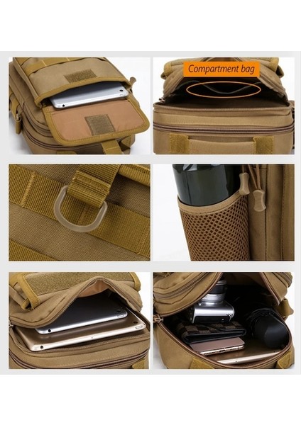 Kahverengi-Taktik Askeri Bel Çantası Molle Açık Çanta Su Geçirmez Ordu Kamp Seyahat Yürüyüş Trekking Avcılık Omuz Çantaları X352A (Yurt Dışından) modelleri