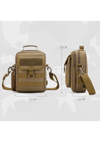 Kahverengi-Taktik Askeri Bel Çantası Molle Açık Çanta Su Geçirmez Ordu Kamp Seyahat Yürüyüş Trekking Avcılık Omuz Çantaları X352A (Yurt Dışından) fırsatları