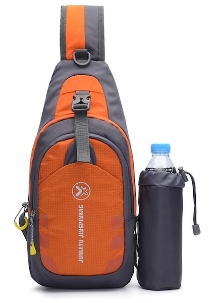 Turuncu-Erkek Seyahat Yürüyüş Omuzdan Askili Çanta Kadın Göğüs Sırt Çantası Spor Açık Bilgisayar Telefonu Çantası Tırmanma Spor Trekking Balıkçı Çantası (Yurt Dışından)