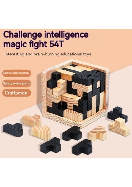 Jolıta Luban Lock Tetris Eğlence Ahşap Oyuncak (Yurt Dışından)