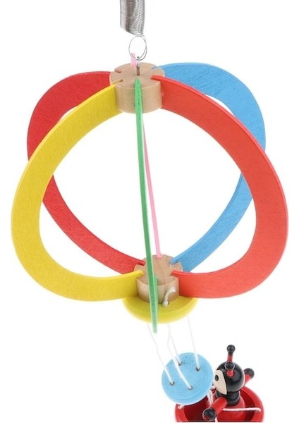 Suntek Ahşap Hayvan Balon Asılı Oyuncak Bebek Beşik Arabası (Yurt Dışından)