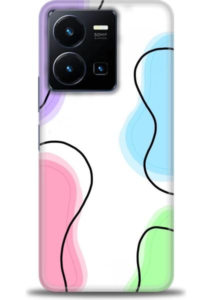 Vivo Y36 Uyumlu Kılıf Hd Kalite Özel Tasarım Baskılı Kılıf - D (48)