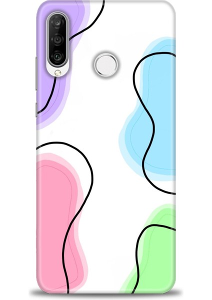 Huawei P30 Lite Uyumlu Kılıf Hd Kalite Desenli Baskılı Kılıf - D (48)