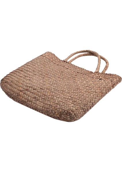 Rahat Hasır Çanta Doğal Hasır Bez Çantalar Kadın Örgülü Çanta Bahçe El Yapımı Mini Dokuma Rattan Çanta (Yurt Dışından) fiyatları