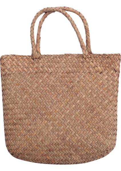 Rahat Hasır Çanta Doğal Hasır Bez Çantalar Kadın Örgülü Çanta Bahçe El Yapımı Mini Dokuma Rattan Çanta (Yurt Dışından) modelleri