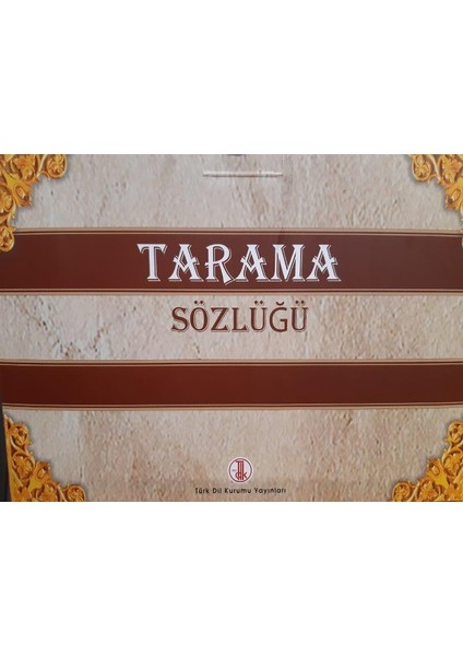 Tarama Sözlüğü 1-8 Türk Dil Kurumu Özel Kutulu Tam Set