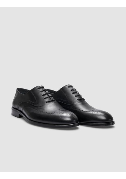 Hakiki Deri Siyah Bağcıklı Erkek Klasik Ayakkabı fiyatları