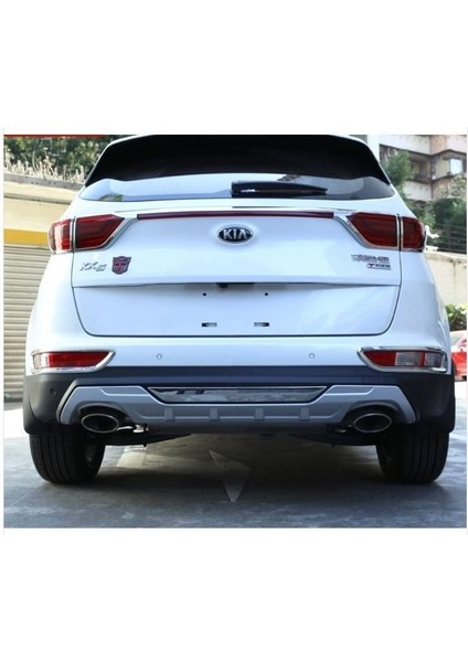 Kia Sportage Ön ve Arka Koruma Difüzör 2016-2018 Çift Çıkış Egzoz Makyajsız Kasalar