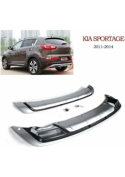 Kia Sportage Ön ve Arka Koruma Difüzör 2011-2015 Çift Çıkış Egzoz