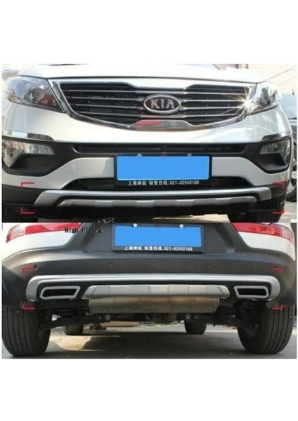 Kia Sportage Ön ve Arka Koruma Difüzör 2011-2015 Çift Çıkış Egzoz