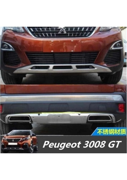 Peugeot 3008 Ön Arka Tampon Koruma 2016+ Oem Model