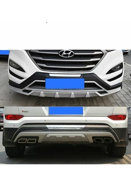 Hyundai Tucson Ön Arka Tampon Koruması Difüzör 2015 - 2017 Arası Modellere Uyumlu (2.model)