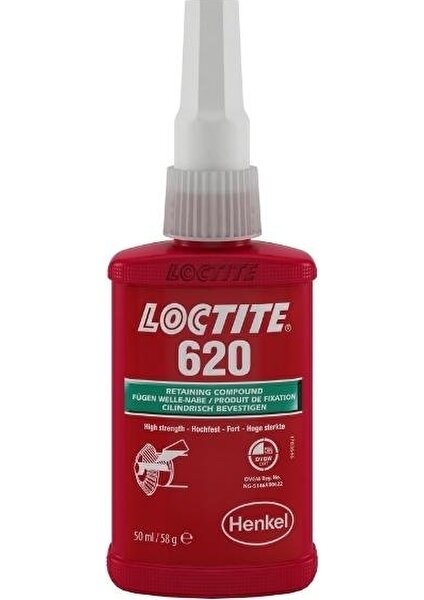 Loctıte 620 Yüksek Sıcaklığa Dayanıklı Sıkı Geçme Ürünü - 50 Ml.