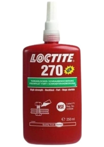 Loctıte 270 Yüksek Mukavemetli Civata Sabitleyici - 250 Ml.