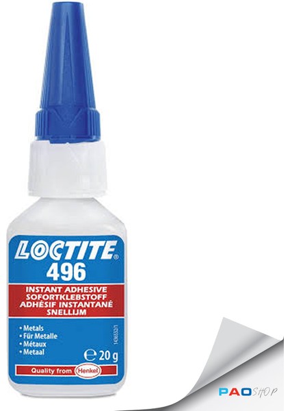 Loctıte 496 Metal Yüzeyler Için Hızlı Yapıştırıcı - 20 Gr.