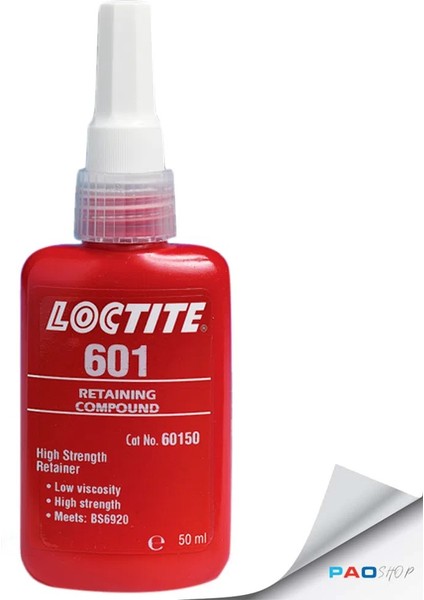 Loctıte 601 Yüksek Mukavemetli Sıkı Geçme Ürünü - 50 Ml.