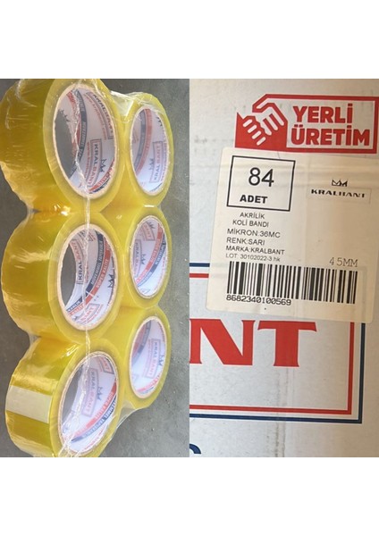 Koli Bandı 1koli (84 Adet) 45MM*70M