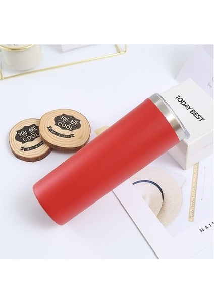 HYT-600ML Paslanmaz Çelik Termos-Kırmızı (Yurt Dışından)