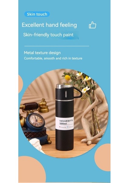 Orz Outdoor Portatif Bardak Paslanmaz Çelik Termos Bardak Seti Gri (Yurt Dışından) fırsatları
