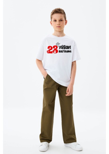 23 Nisan Bayramı Yazılı Baskılı Erkek Çocuk T-Shirt fiyatları