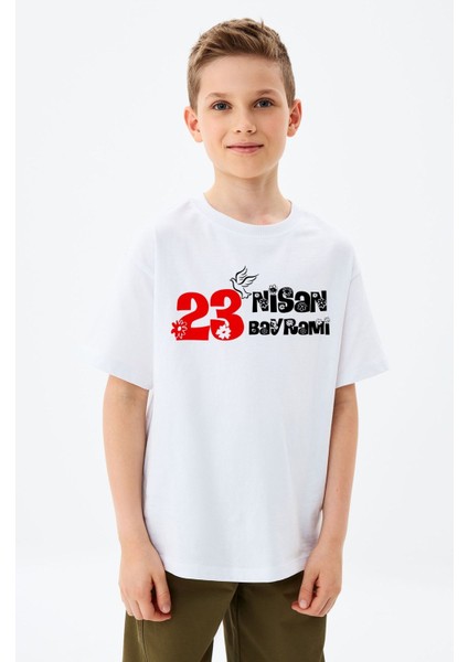 23 Nisan Bayramı Yazılı Baskılı Erkek Çocuk T-Shirt modelleri