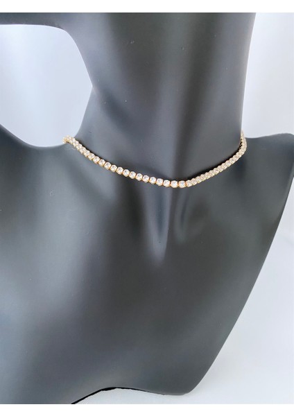 Orta Boy Su Yolu Kolye Gold