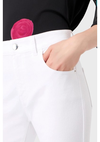 J47 Pamuklu Regular Fit Ispanyol Paça Jeans Bayan Kot Pantolon 8N2J47 2NV3Z 0100