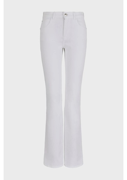J47 Pamuklu Regular Fit Ispanyol Paça Jeans Bayan Kot Pantolon 8N2J47 2NV3Z 0100