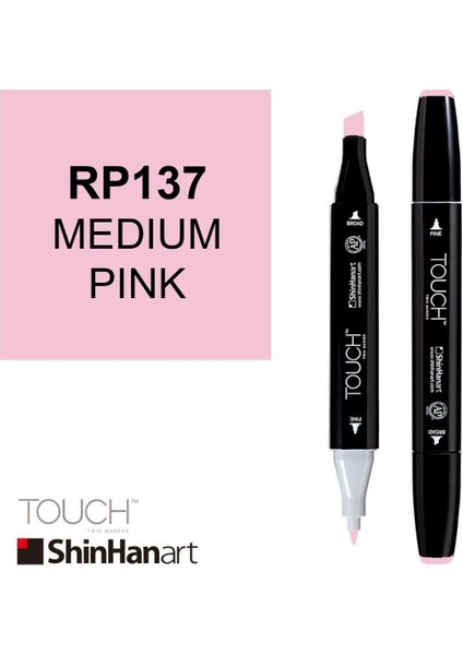 Art Touch Twin Marker RP137 Medium Pink fiyatları