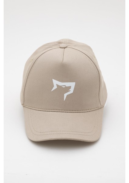 Spor Şapka | Unisex | Sports Hat | Bej Renk Beyaz Logo | fiyatları