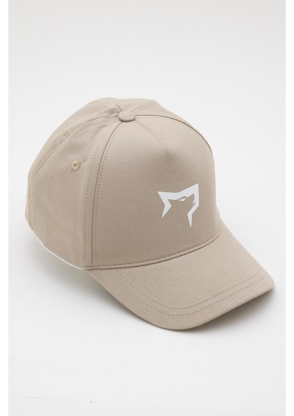 Spor Şapka | Unisex | Sports Hat | Bej Renk Beyaz Logo | modelleri