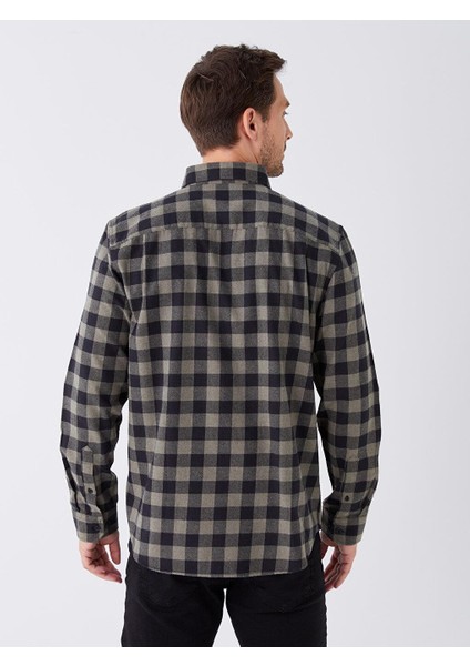 Lcwaıkıkı Classic Regular Fit Uzun Kollu Ekose Gabardin Erkek Gömlek