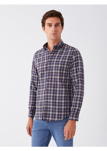 Lcwaıkıkı Classic Regular Fit Uzun Kollu Ekose Erkek Gömlek