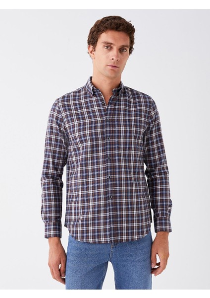 Lcwaıkıkı Classic Regular Fit Uzun Kollu Ekose Erkek Gömlek