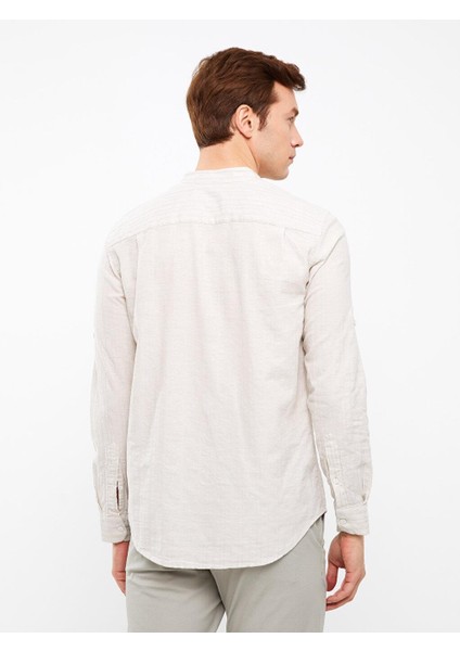Lcwaıkıkı Classic Regular Fit Uzun Kollu Keten Karışımlı Erkek Gömlek indirimleri