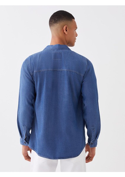 Lcw Jeans Regular Fit Uzun Kollu Erkek Jean Gömlek