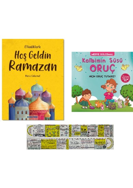 Etkinliklerle Hoş Geldin Ramazan - Kalbimin Süsü Oruç 2 Kitap - Merve Gülcemal - Matematik Öğreten Ayraç