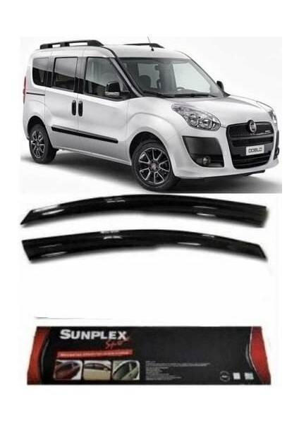 Fiat Doblo 2 ve 3 Kasa Uyumlu Mugen Cam Rüzgarlığı 2010 Sonrası 2'li Sunplex