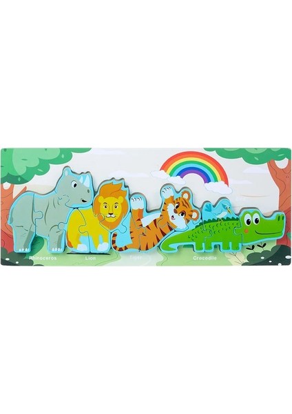 Safari 2 Ahşap Çocuk Puzzle