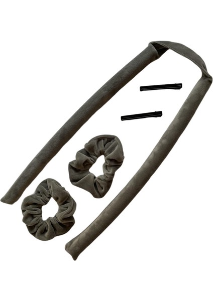 Isısız Curling Çubuk Saç Bantlı Ş Curling Saç Gri (Yurt Dışından) fırsatları