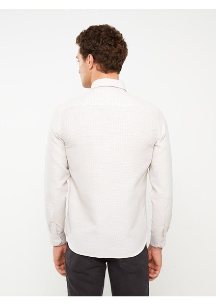 Lcwaıkıkı Classic Slim Fit Uzun Kollu Armürlü Erkek Gömlek indirimleri