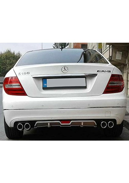 Mercedes W204 C180 Uyumlu Üniversal Difüzör Gri 2007-2013 Arası