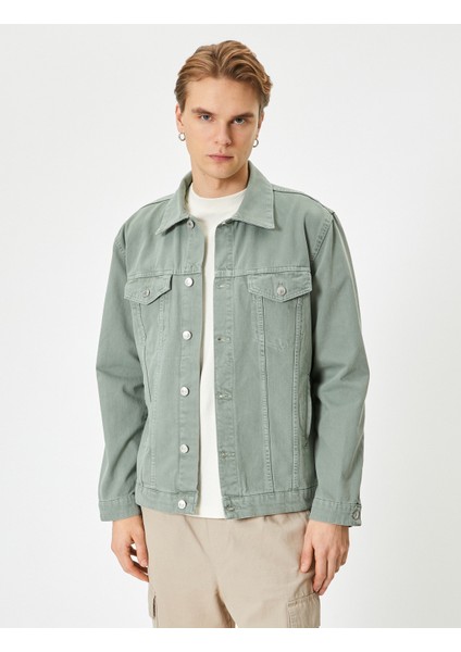 Kot Ceket Cep Detaylı Düğmeli Klasik Yaka modelleri