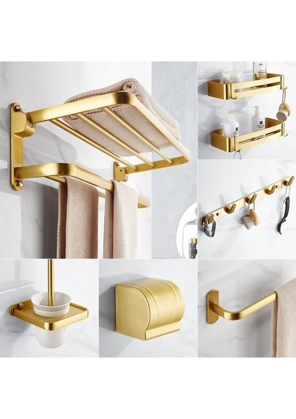 Kağıt Tutucu 3 Tarzı Fırçalanmış Altın Alüminyum Banyo Aksesuarları Seti Banyo Havlusu Askısı Havlu Askısı Tuvalet Fırçası Tutucu Kağıt Tutucu Banyo Aksesuarları (Yurt Dışından) fiyatları