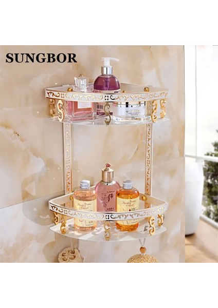 Saç Kurutma Makinesi Raf Stili Uzay Alüminyum Moda Beyaz Duvar Montaj Banyo Donanım Setleri Kağıt Havluluk Raf Banyo Aksesuarları Oysr (Yurt Dışından)