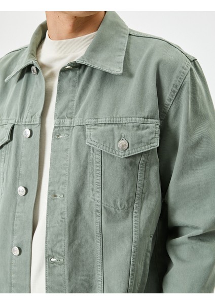 Kot Ceket Cep Detaylı Düğmeli Klasik Yaka indirimleri